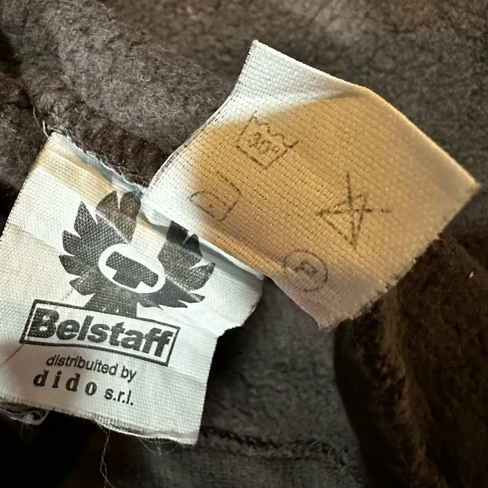 BELSTAFF Girl’s Brown Gold Logo Quarter Zip Pullover Sweatshirt Size 12